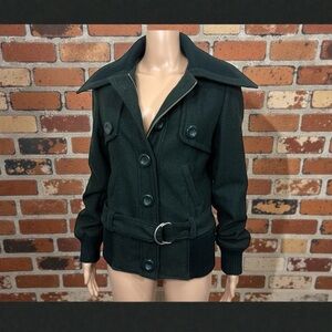 Women's Forrest Green Belted Jacket